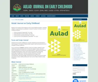 Aulad.org(Journal on Early Childhood) Screenshot