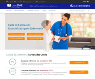 Auladae.com(Cursos de Enfermeria Acreditados AulaDAE) Screenshot