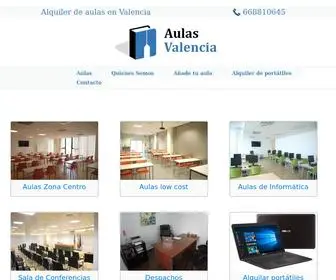 Aulasvalencia.com(Alquiler de aulas en Valencia) Screenshot