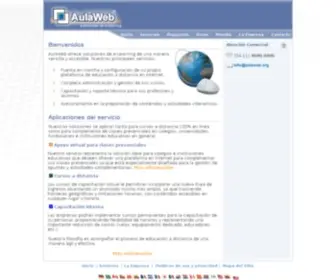 Aulaweb.org(Bienvenidos) Screenshot