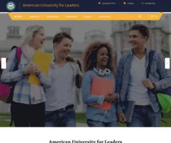 Aul.edu(American University for Leaders) Screenshot