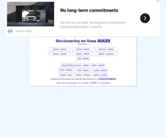 Aulex.org(Diccionarios para autodidactas Aulex) Screenshot
