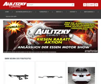 Aulitzkyexhaust.de(Aulitzky Tuning Online Shop) Screenshot