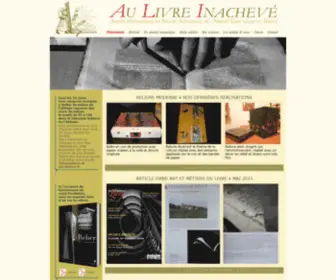 Aulivreinacheve.com(Atelier monastique de reliure artisanale) Screenshot