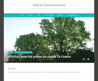 Aulnayenvironnement.fr(Aulnay Environnement) Screenshot