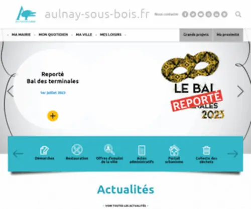 Aulnaysousbois.fr(Accueil) Screenshot