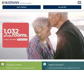 Aultman.org(Healthcare in Canton) Screenshot
