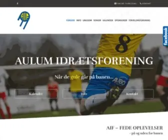 Aulumif.dk(Aulum Idrætsforening) Screenshot