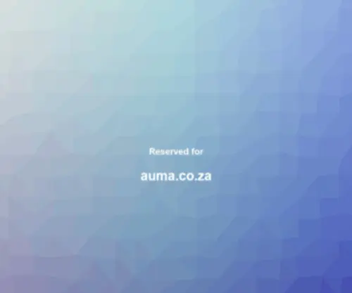 Auma.co.za(Auma) Screenshot