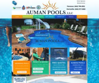 Aumanpools.com(Auman Pools) Screenshot