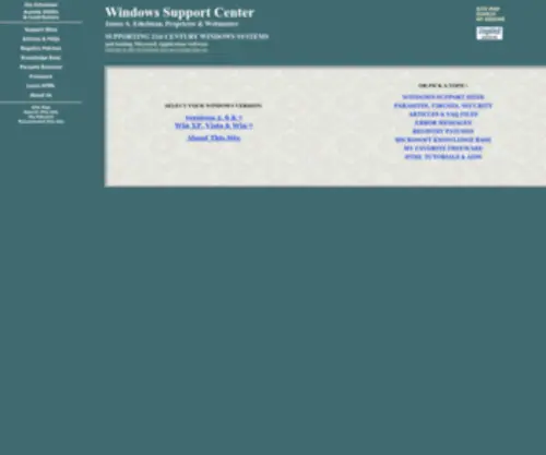 Aumha.org(Windows Support Center) Screenshot