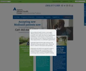 Aumhc.org(Aurora Mental Health Center Home) Screenshot
