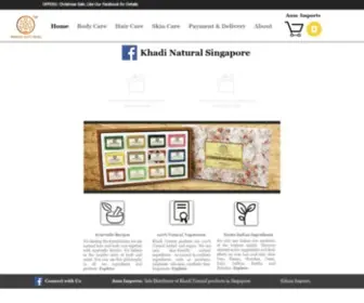 Aumimports.com(Khadi Natural Singapore) Screenshot