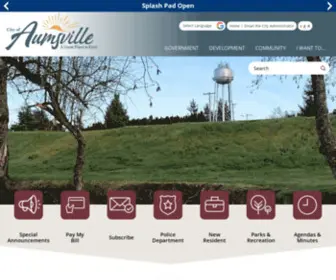 Aumsville.us(Aumsville City Hall) Screenshot