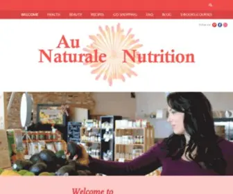 Aunaturalenutrition.com(Au Naturale Nutrition) Screenshot