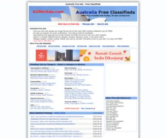 Aunetads.com(Australia Free Ads) Screenshot