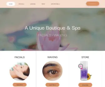 Auniqueboutiquespa.com(A Unique Boutique) Screenshot