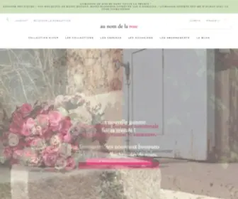 Aunomdelarose.fr(Au Nom De La Rose) Screenshot