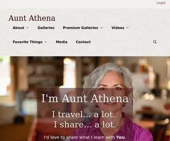 Auntathena.com(What do you want as a tagline) Screenshot