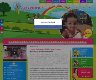 Auntdeloreschildcare.com(Best Child Care Service in Orlando Florida) Screenshot