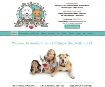 Auntieemspetsitting.com(Auntie Em's Pet Sitting and Dog Walking) Screenshot