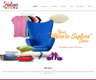 Auntiehelens.org(Laundry, Meals & Thrift Store Benefiting LGBT) Screenshot