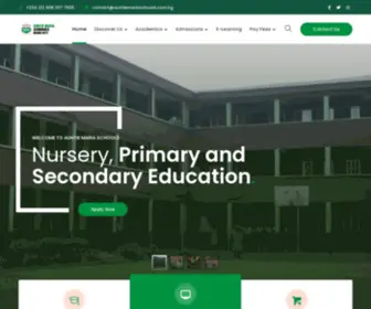 Auntiemariaschools.com.ng(Building of Knowledge and Character) Screenshot