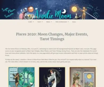 Auntiemoon.com(Signs) Screenshot