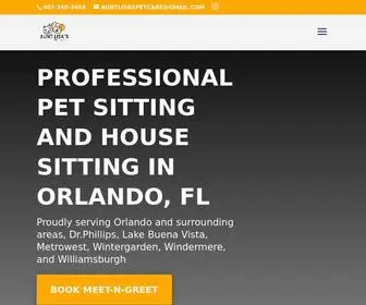 Auntlisaspetcare.com(Pet Sitting and Dog Walking Services in Orlando) Screenshot