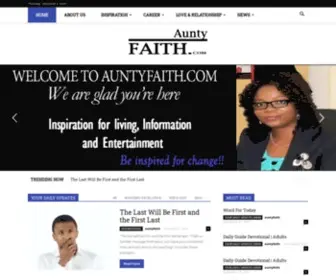 Auntyfaith.com(INFORMATION AND ENTERSPIRATION) Screenshot