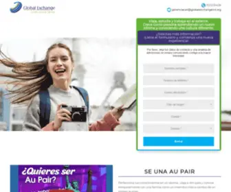AupairGlobalcol.com(Global Exchange Valle) Screenshot