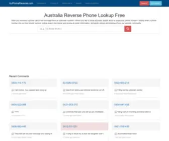 Auphonereverse.com(Australia Phone Reverse) Screenshot