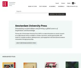 Aup.nl(Amsterdam University Press) Screenshot