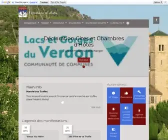 Aups.fr(Commune d'Aups) Screenshot