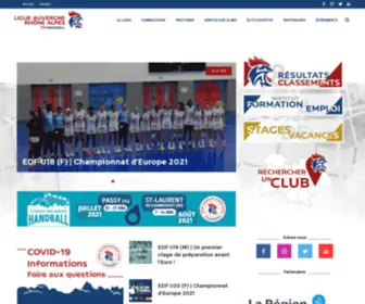 Aura-Handball.fr(Ligue Aura Handball) Screenshot