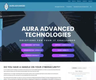 Auraadvanced.com(Aura Advanced Technologies) Screenshot