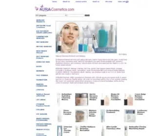 Auracosmetics.com(Home Index) Screenshot