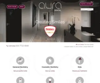 Auradentallondon.co.uk(Dentist in St) Screenshot