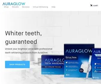 Auraglow.com(Teeth Whitening Kit with Light) Screenshot