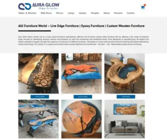 Auraglowinterio.com(Live Edge Furniture) Screenshot