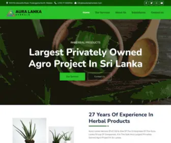 Auralankaherbals.com(Aura Lanka Herbals) Screenshot