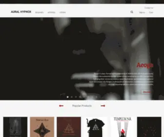 Auralhypnox-Shop.com(Aural Hypnox) Screenshot