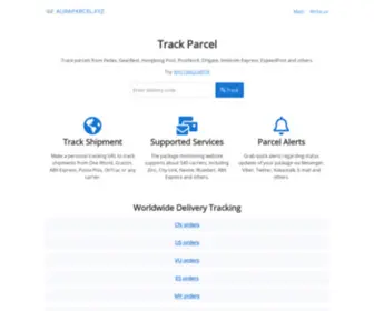 Auraparcel.xyz(Worldwide Delivery Tracking) Screenshot