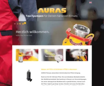 Auras-Frankfurt.de(Auras Pumpen) Screenshot