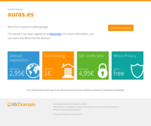 Auras.es(Registrado en DonDominio) Screenshot