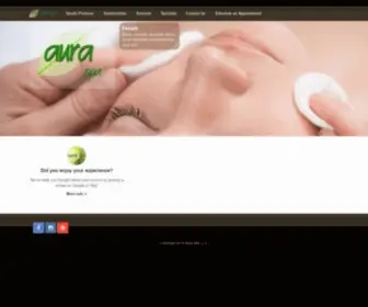 Auraspadublin.com(Aura Spa) Screenshot