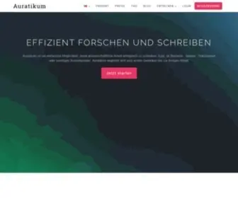 Auratikum.de(Startseite) Screenshot