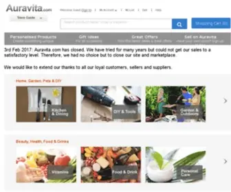 Auravita.com(Lifestyle Products) Screenshot