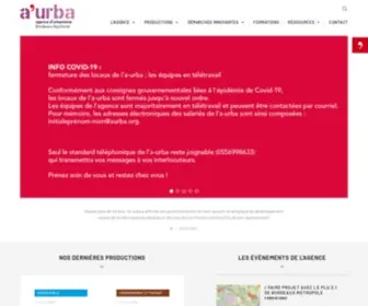 Aurba.org(Agence d'urbanisme Bordeaux Aquitaine) Screenshot