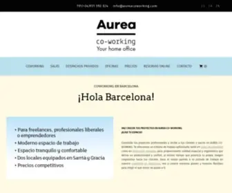 Aureacoworking.com(Coworking en Barcelona) Screenshot